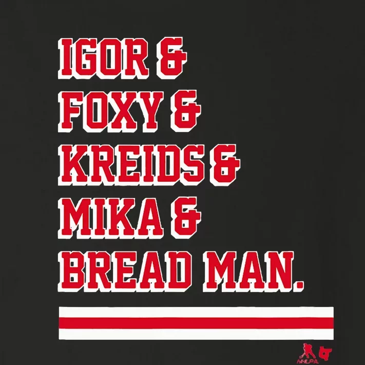 Igor & Foxy & Kreids & Mika & Bread Man New York Hockey Toddler Long Sleeve Shirt