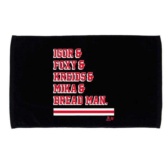 Igor & Foxy & Kreids & Mika & Bread Man New York Hockey Microfiber Hand Towel