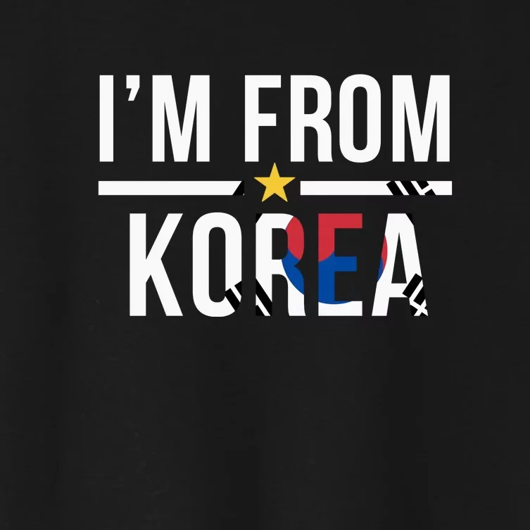 Im From Korea | Korea Flag Women's Crop Top Tee