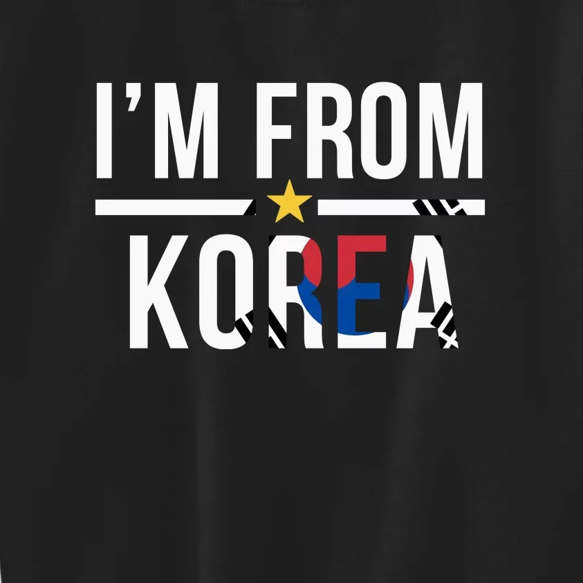 Im From Korea | Korea Flag Kids Sweatshirt