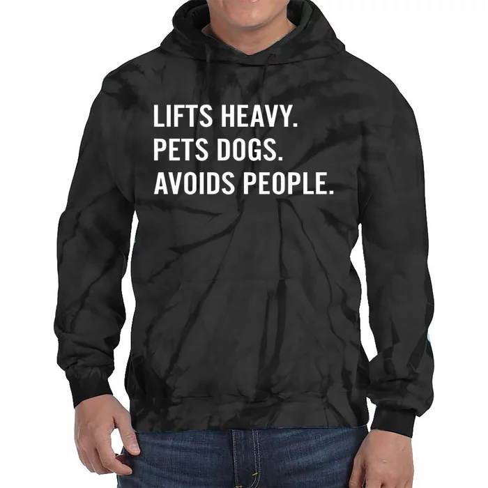 Ironpanda Fitness Lifts Heavy Pets Dogs Avoids People Tie Dye Hoodie