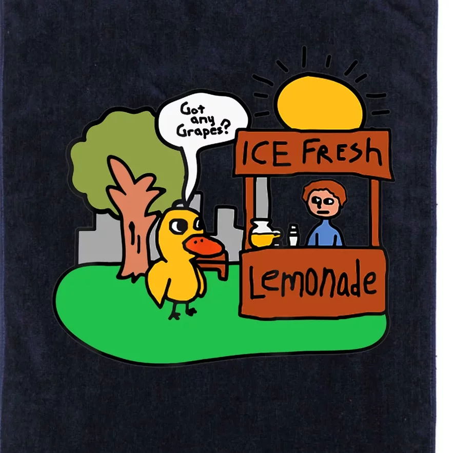 Ice Fresh Lemonade Got Any Grapes Duck Funny Gift Platinum Collection Golf Towel