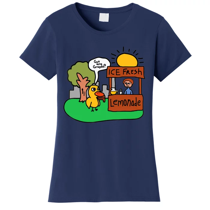 Ice Fresh Lemonade Got Any Grapes Duck Funny Gift Women's T-Shirt