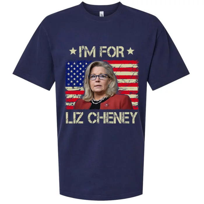 IM For Liz Cheney Liz Cheney For President 2024 Sueded Cloud Jersey T-Shirt