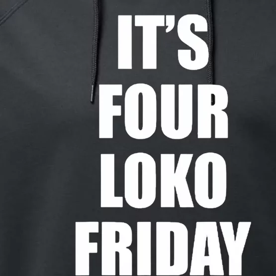 It’S Four Loko Friday And I Have A Gun Performance Fleece Hoodie