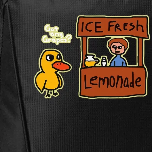 Ice Fresh Lemonade Duck Funny Got Any Grapes Love Gift City Backpack