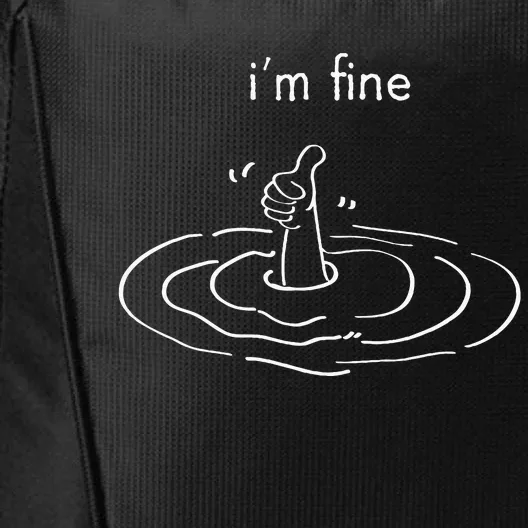 IM Fine Like Hand Thumbs Up On Water Surface IM Fine City Backpack