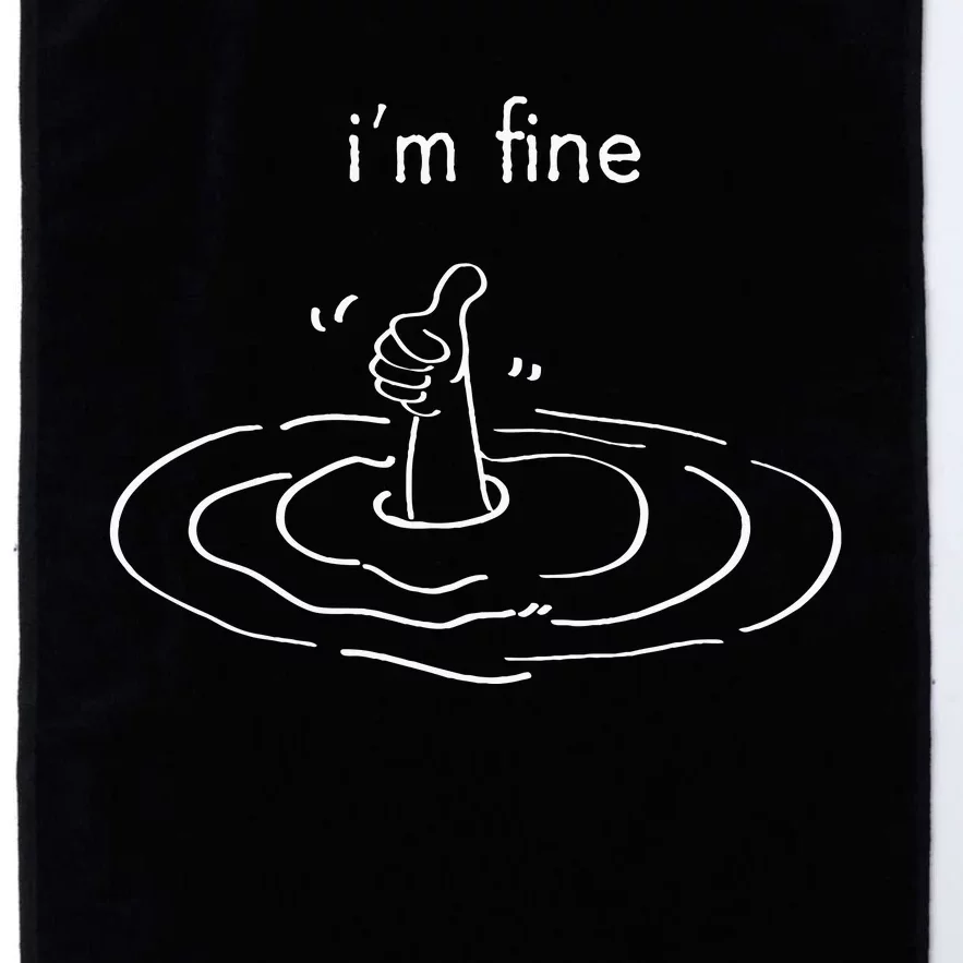 IM Fine Like Hand Thumbs Up On Water Surface IM Fine Platinum Collection Golf Towel