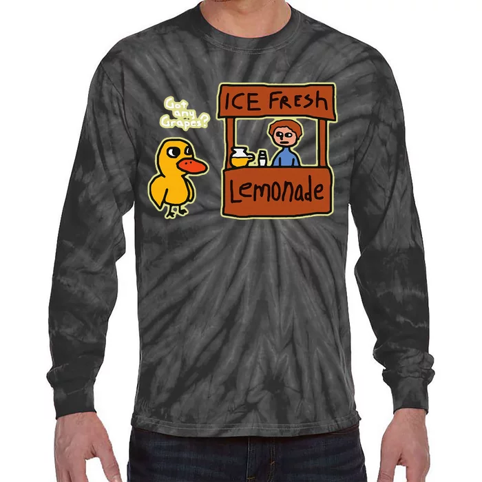 Ice Fresh Lemonade Duck Funny Got Any Grapes Tie-Dye Long Sleeve Shirt