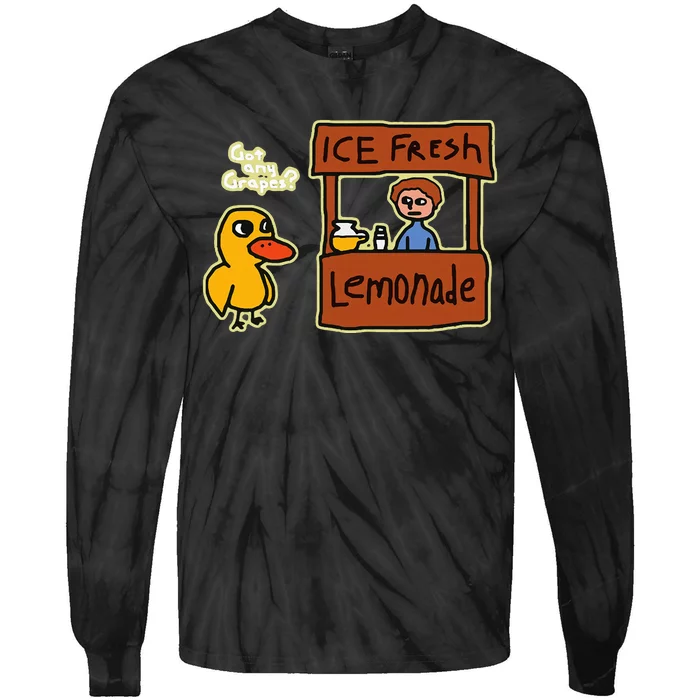 Ice Fresh Lemonade Duck Funny Got Any Grapes Tie-Dye Long Sleeve Shirt