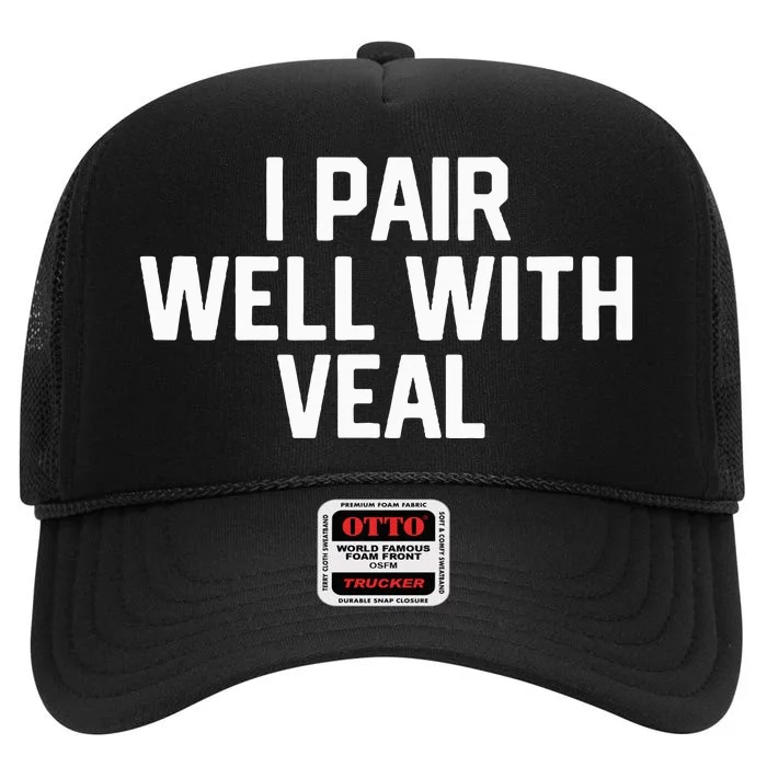 Italian Food Lovers Veal High Crown Mesh Trucker Hat