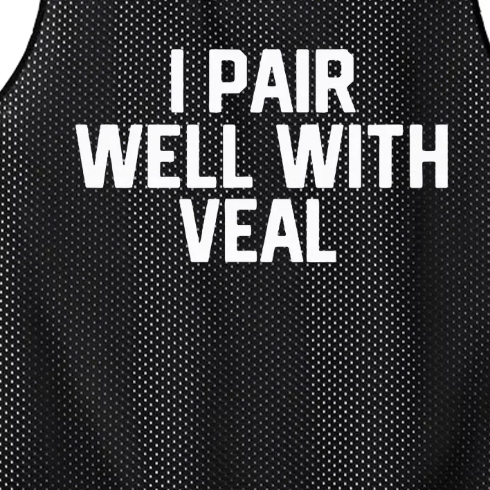 Italian Food Lovers Veal Mesh Reversible Basketball Jersey Tank