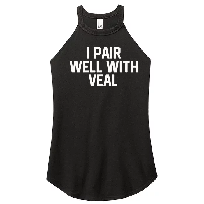 Italian Food Lovers Veal Women’s Perfect Tri Rocker Tank