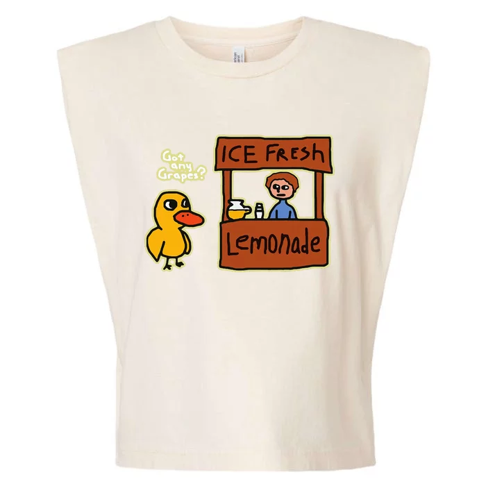 Ice Fresh Lemonade Duck Funny Got Any Grapes Love Gift Garment-Dyed Women's Muscle Tee