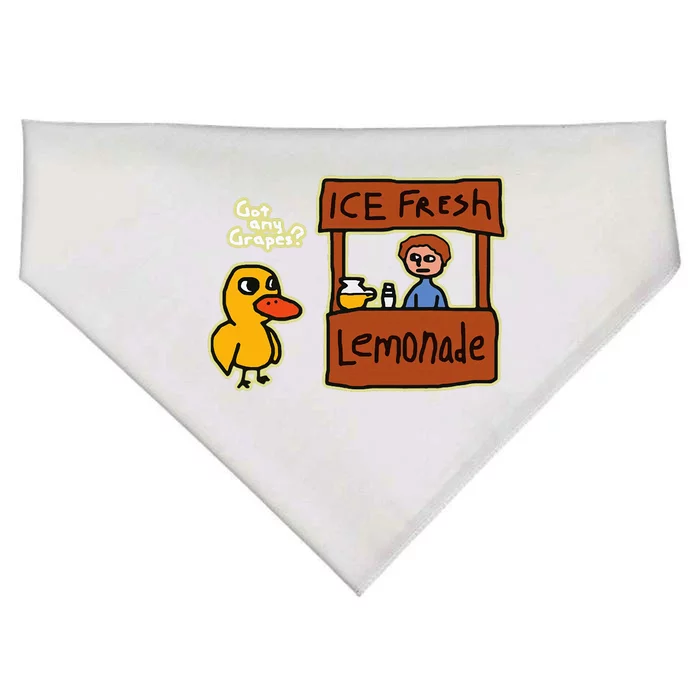 Ice Fresh Lemonade Duck Funny Got Any Grapes Love Gift USA-Made Doggie Bandana