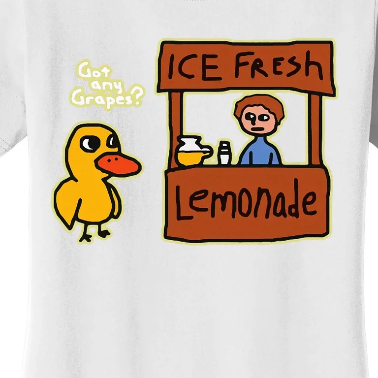 Ice Fresh Lemonade Duck Funny Got Any Grapes Love Gift Women's T-Shirt