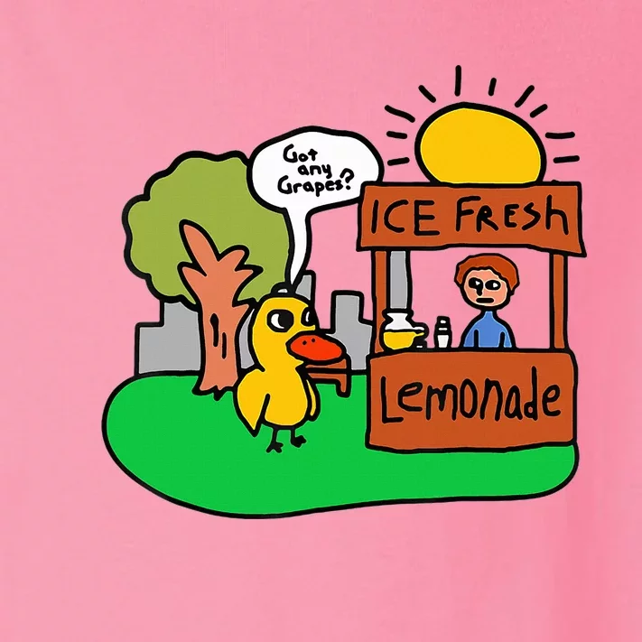 Ice Fresh Lemonade Got Any Grapes Duck Funny Gift Toddler Long Sleeve Shirt