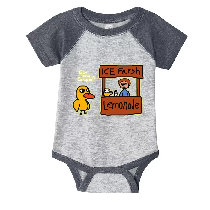 Ice Fresh Lemonade Duck Funny Got Any Grapes Love Gift Infant Baby Jersey Bodysuit