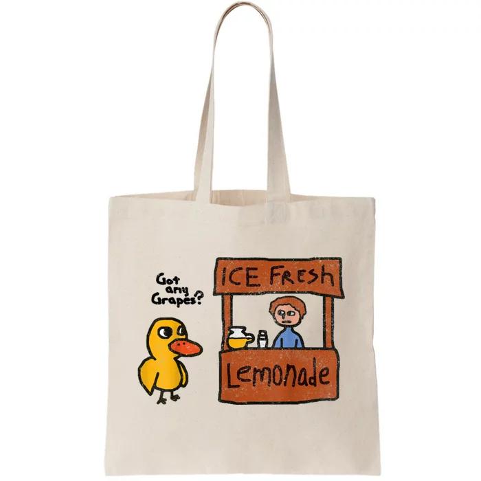 Ice Fresh Lemonade Got Any Grapes Duck Funny Gift Tote Bag