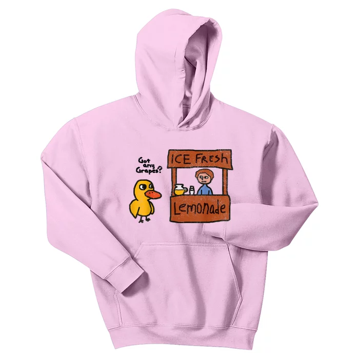 Ice Fresh Lemonade Got Any Grapes Duck Funny Gift Kids Hoodie