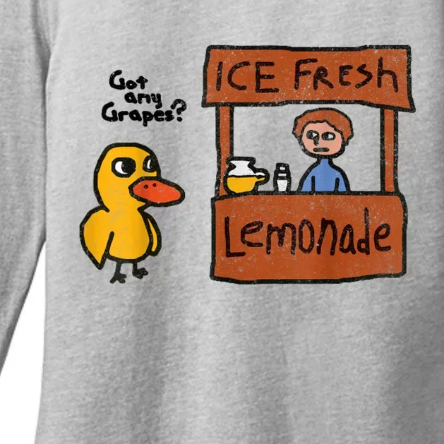 Ice Fresh Lemonade Got Any Grapes Duck Funny Gift Womens CVC Long Sleeve Shirt