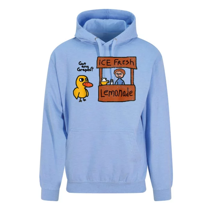 Ice Fresh Lemonade Got Any Grapes Duck Funny Gift Unisex Surf Hoodie