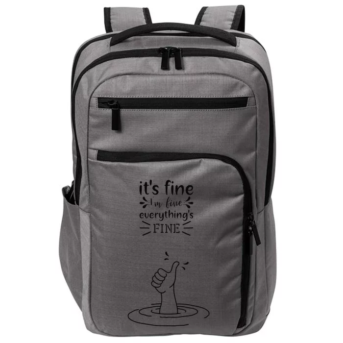 IM Fine Like Hand Thumbs Up On Water Surface IM Fine Impact Tech Backpack