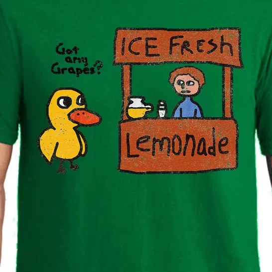 Ice Fresh Lemonade Got Any Grapes Duck Funny Gift Pajama Set