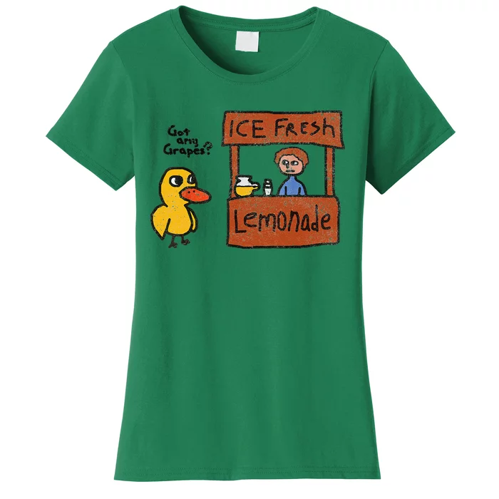 Ice Fresh Lemonade Got Any Grapes Duck Funny Gift Women's T-Shirt