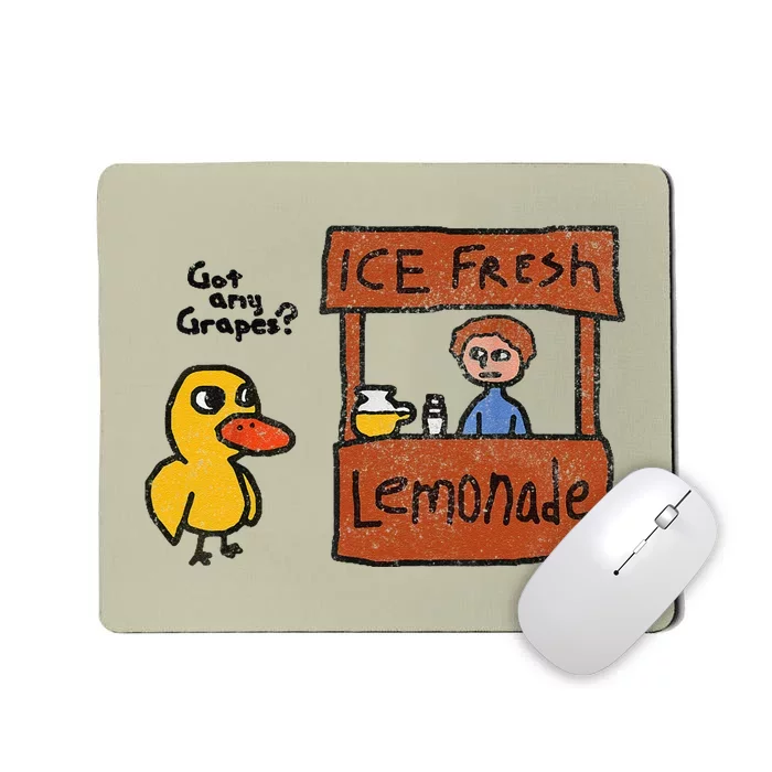 Ice Fresh Lemonade Got Any Grapes Duck Funny Gift Mousepad