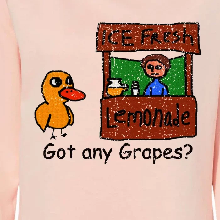 Ice Fresh Lemonade Duck Funny Got Any Grapes Love Gift Womens California Wash Sweatshirt