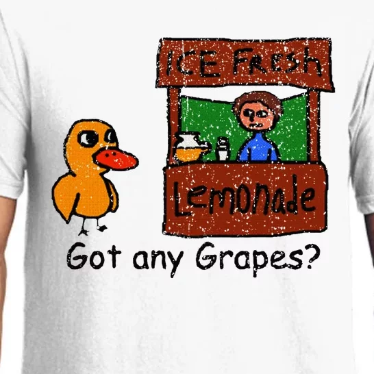 Ice Fresh Lemonade Duck Funny Got Any Grapes Love Gift Pajama Set