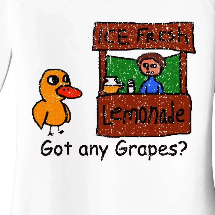 Ice Fresh Lemonade Duck Funny Got Any Grapes Love Gift Women's Perfect Tri Tunic Long Sleeve Shirt