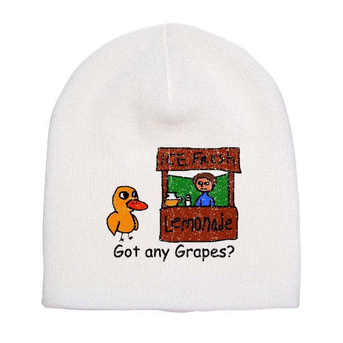 Ice Fresh Lemonade Duck Funny Got Any Grapes Love Gift Short Acrylic Beanie