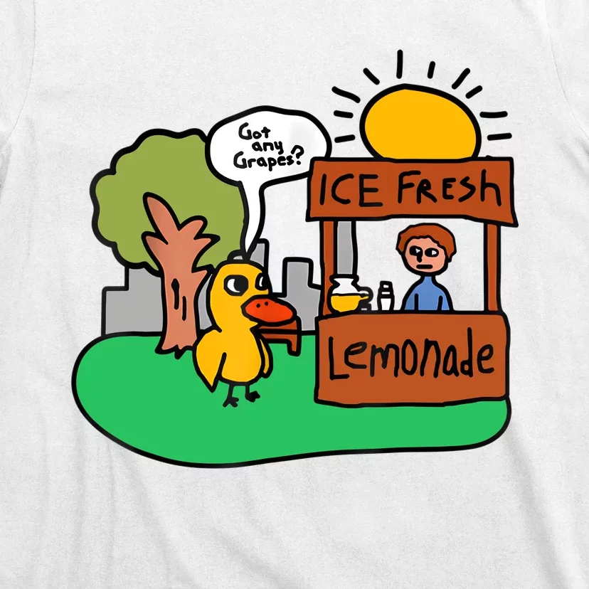 Ice Fresh Lemonade Got Any Grapes Duck Funny Gift T-Shirt