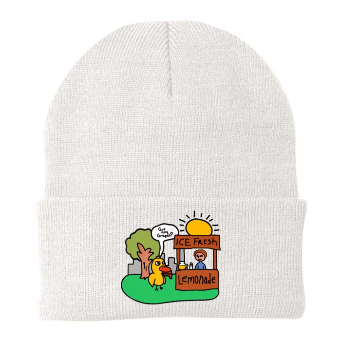 Ice Fresh Lemonade Got Any Grapes Duck Funny Gift Knit Cap Winter Beanie