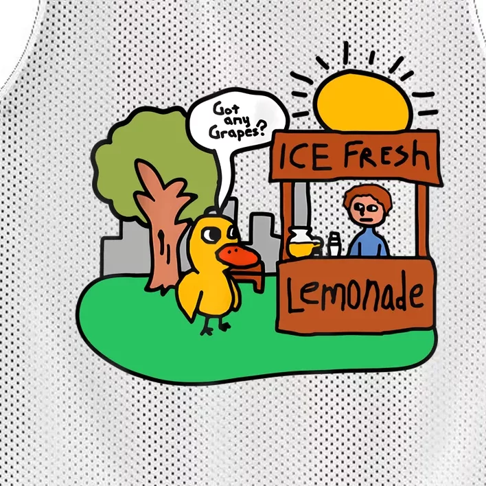 Ice Fresh Lemonade Got Any Grapes Duck Funny Gift Mesh Reversible Basketball Jersey Tank