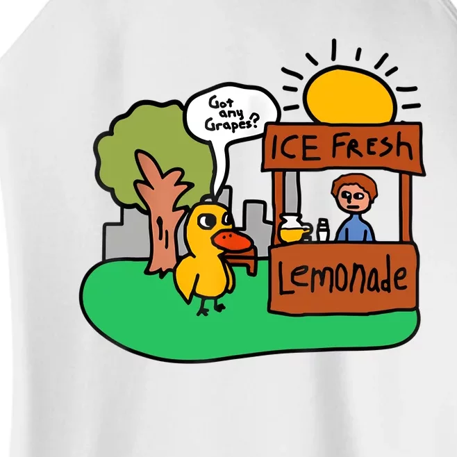 Ice Fresh Lemonade Got Any Grapes Duck Funny Gift Women’s Perfect Tri Rocker Tank