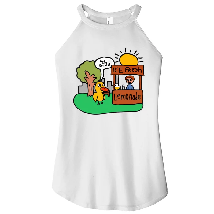 Ice Fresh Lemonade Got Any Grapes Duck Funny Gift Women’s Perfect Tri Rocker Tank