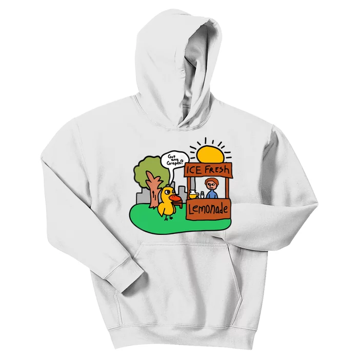 Ice Fresh Lemonade Got Any Grapes Duck Funny Gift Kids Hoodie