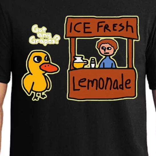 Ice Fresh Lemonade Duck Funny Got Any Grapes Love Gift Pajama Set