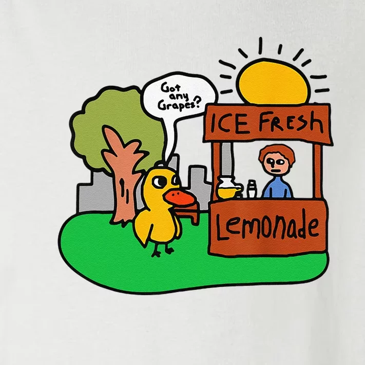 Ice Fresh Lemonade Got Any Grapes Duck Funny Gift Toddler Long Sleeve Shirt