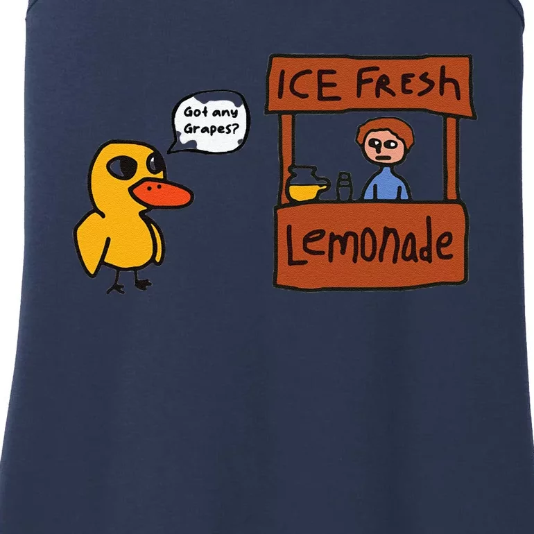 Ice Fresh Lemonade Got Any Grapes Duck Funny Ice Fresh, Cool Ladies Essential Tank