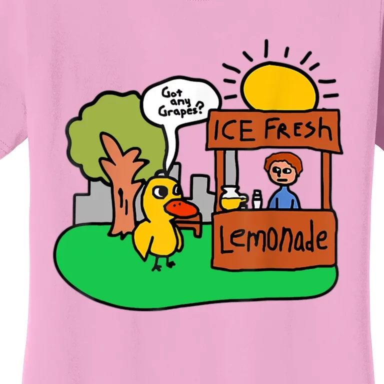 Ice Fresh Lemonade Got Any Grapes Duck Funny Gift Women's T-Shirt