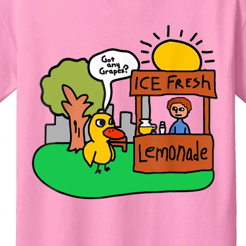 Ice Fresh Lemonade Got Any Grapes Duck Funny Gift Kids T-Shirt