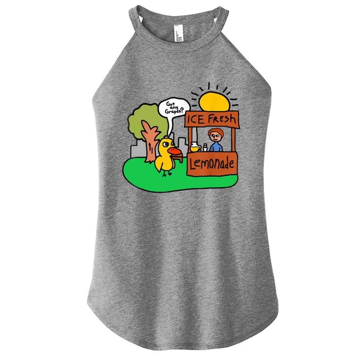 Ice Fresh Lemonade Got Any Grapes Duck Funny Gift Women’s Perfect Tri Rocker Tank