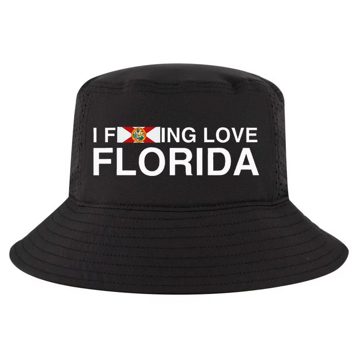 I Fucking Love Florida Floridian Fisher Sunshine Cool Comfort Performance Bucket Hat