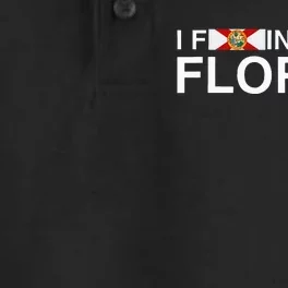 I Fucking Love Florida Floridian Fisher Sunshine Dry Zone Grid Performance Polo