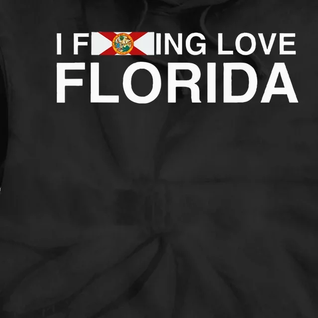 I Fucking Love Florida Floridian Fisher Sunshine Tie Dye Hoodie