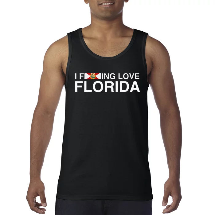 I Fucking Love Florida Floridian Fisher Sunshine Tank Top